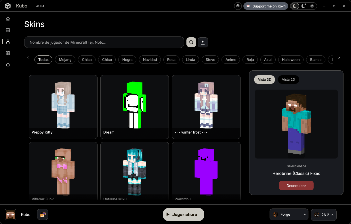 Skins de Kubo